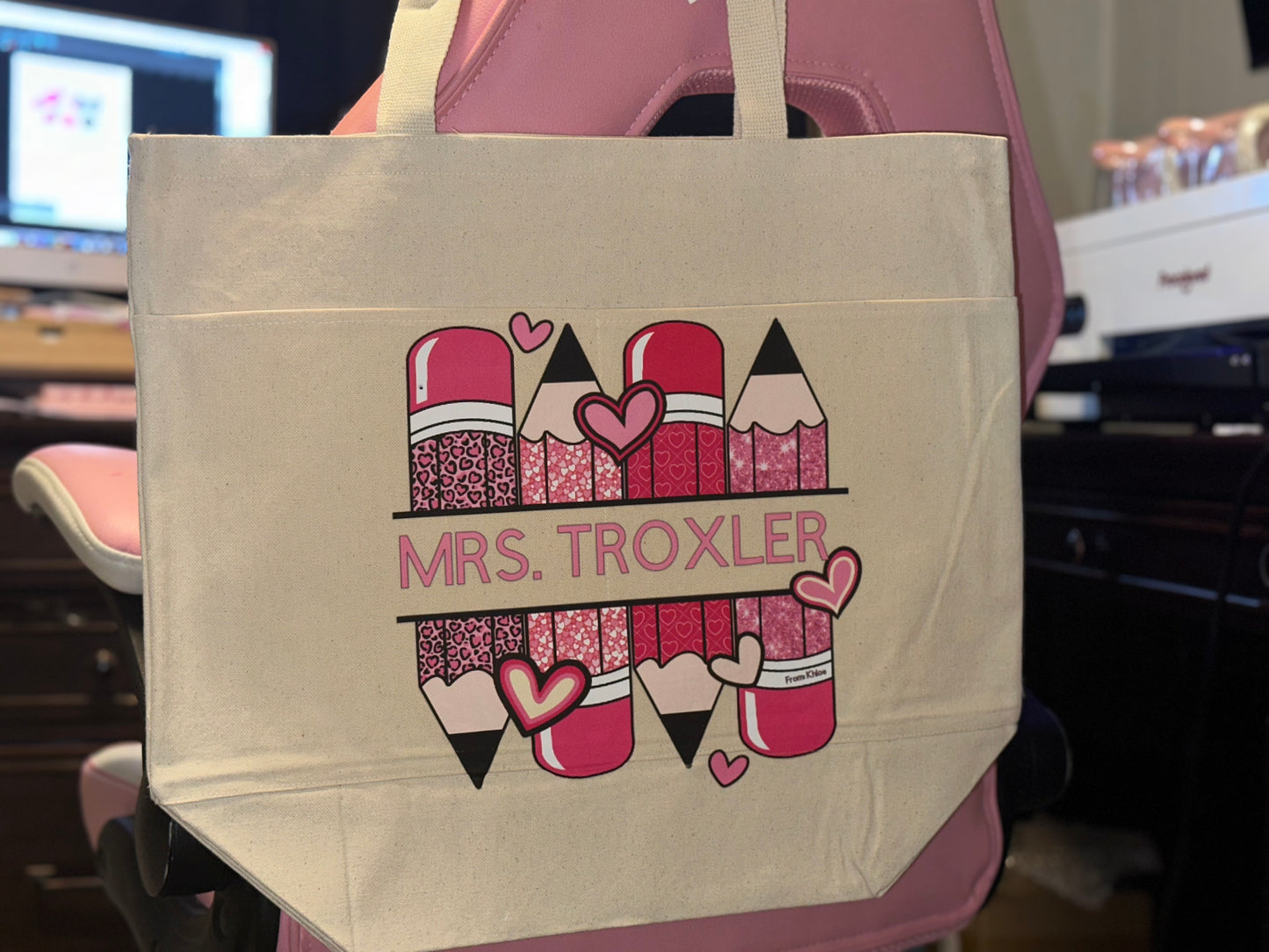 Personalized Teacher Tote bag