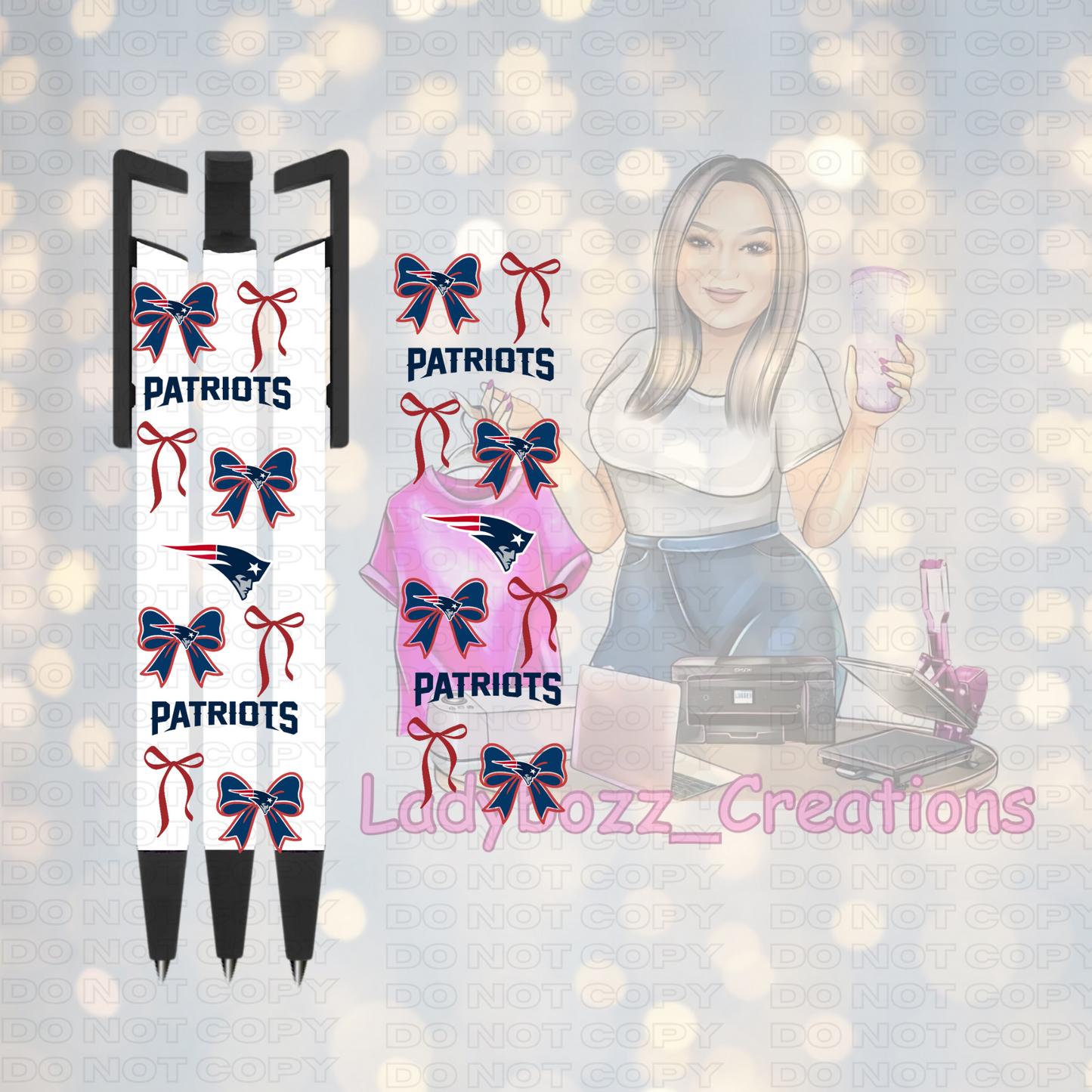 Football Coquette Pen Wraps