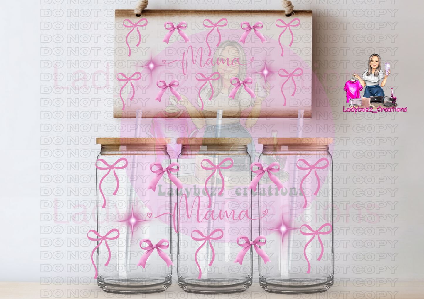 Coquette Bows/Libbey Cup or 2 Wraps Only