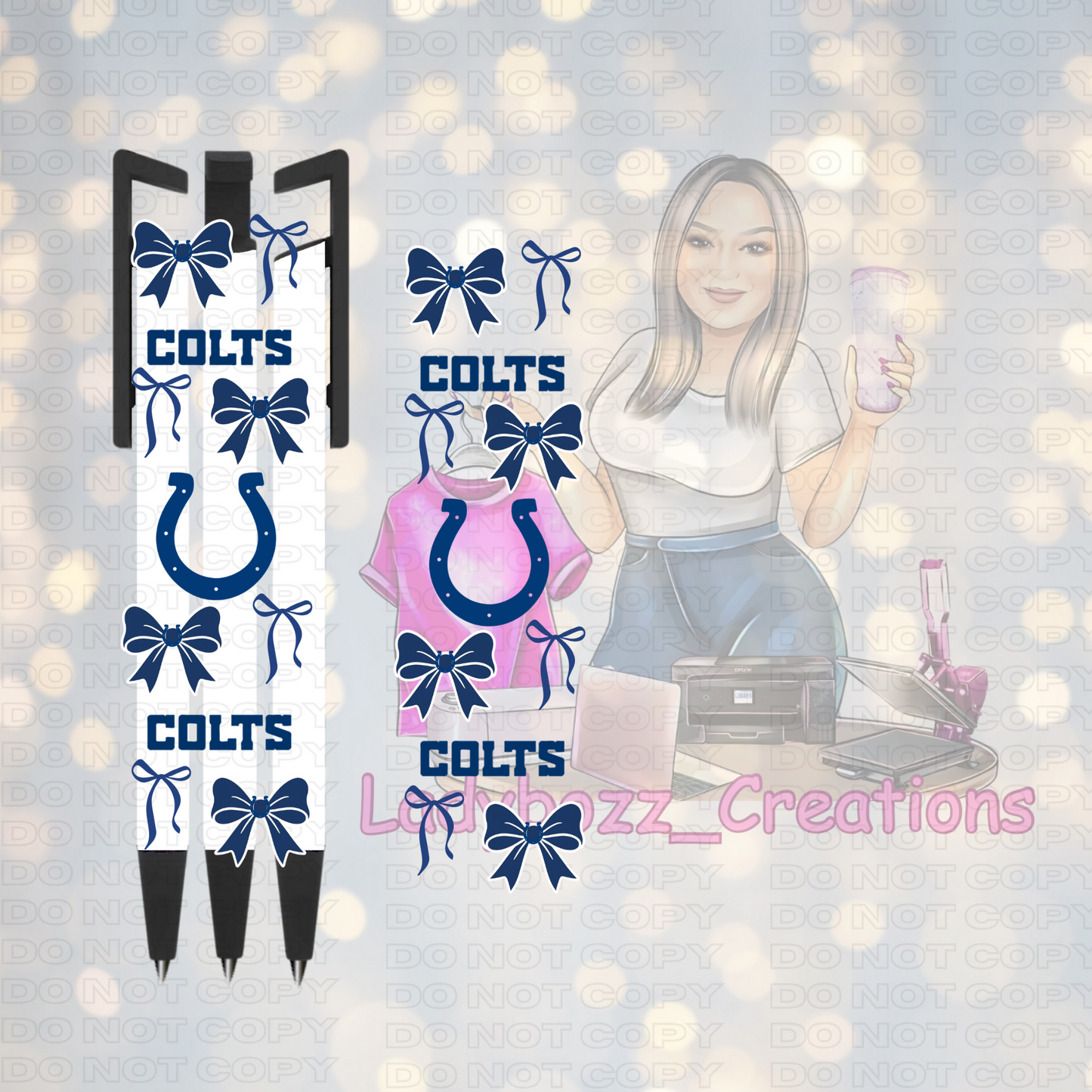 Football Coquette Pen Wraps