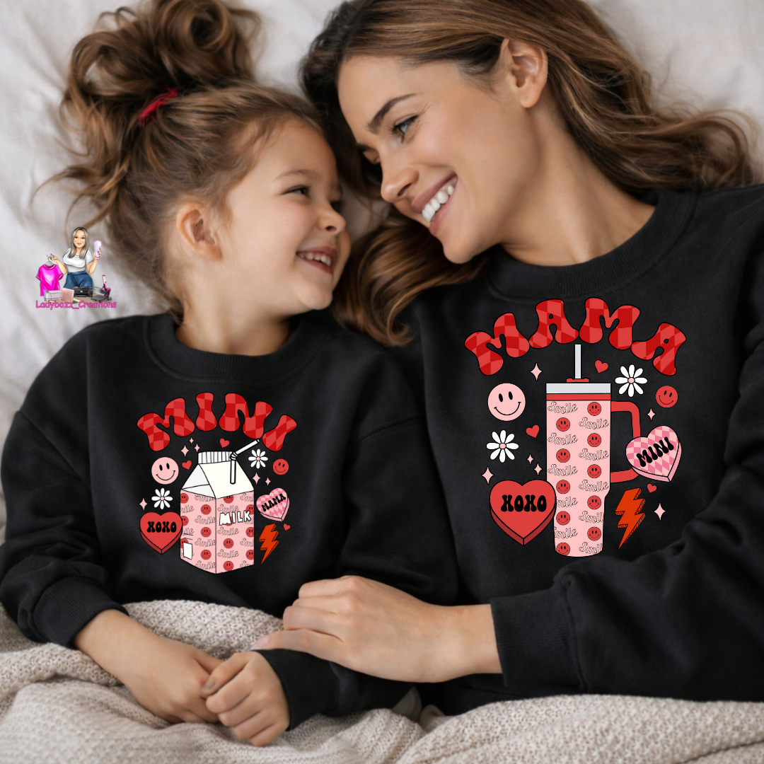 Mama/Mini/Valentines/sweatshirt D40