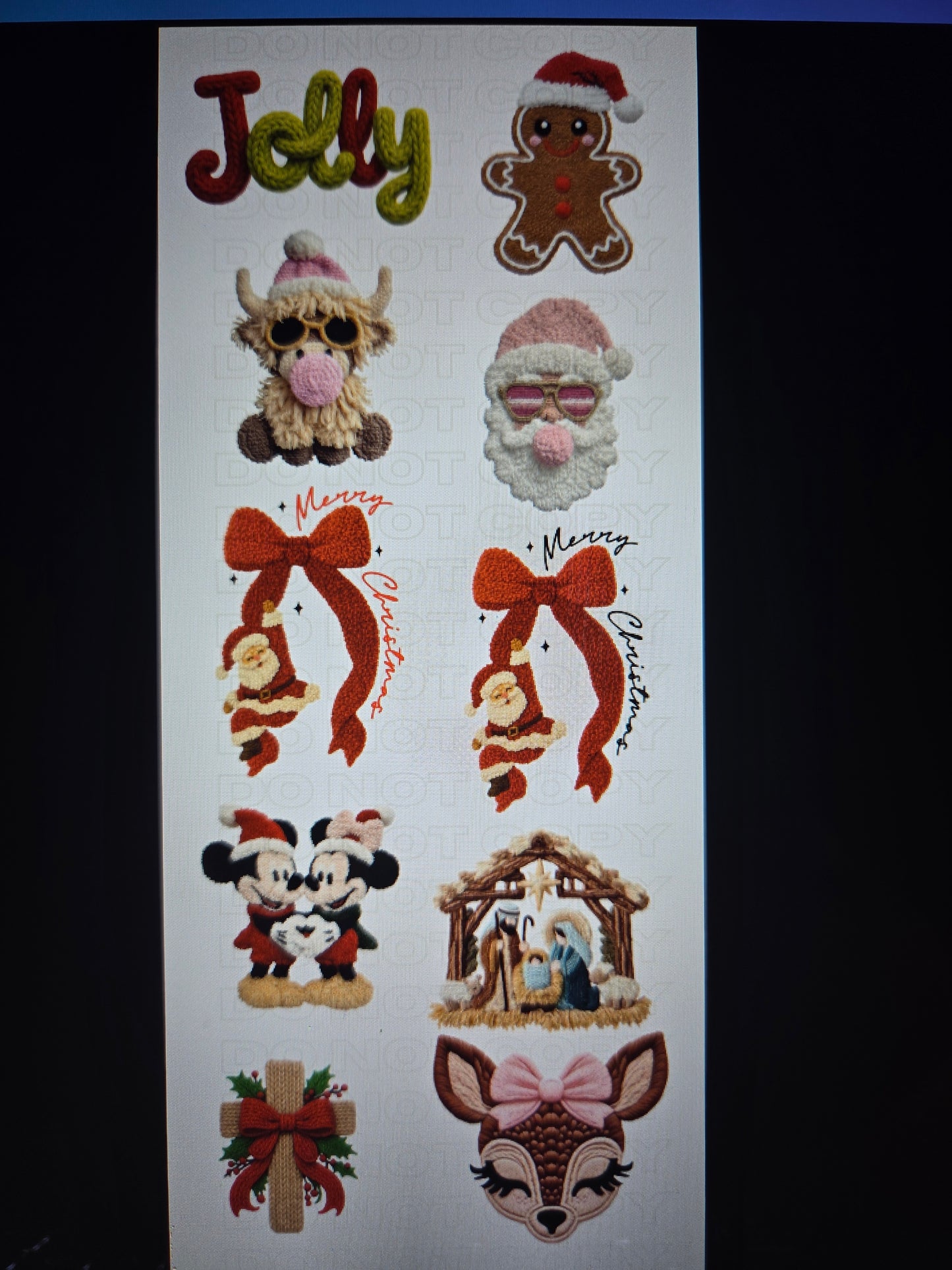 Christmas/Grinch/DTF Gangsheet/Premade