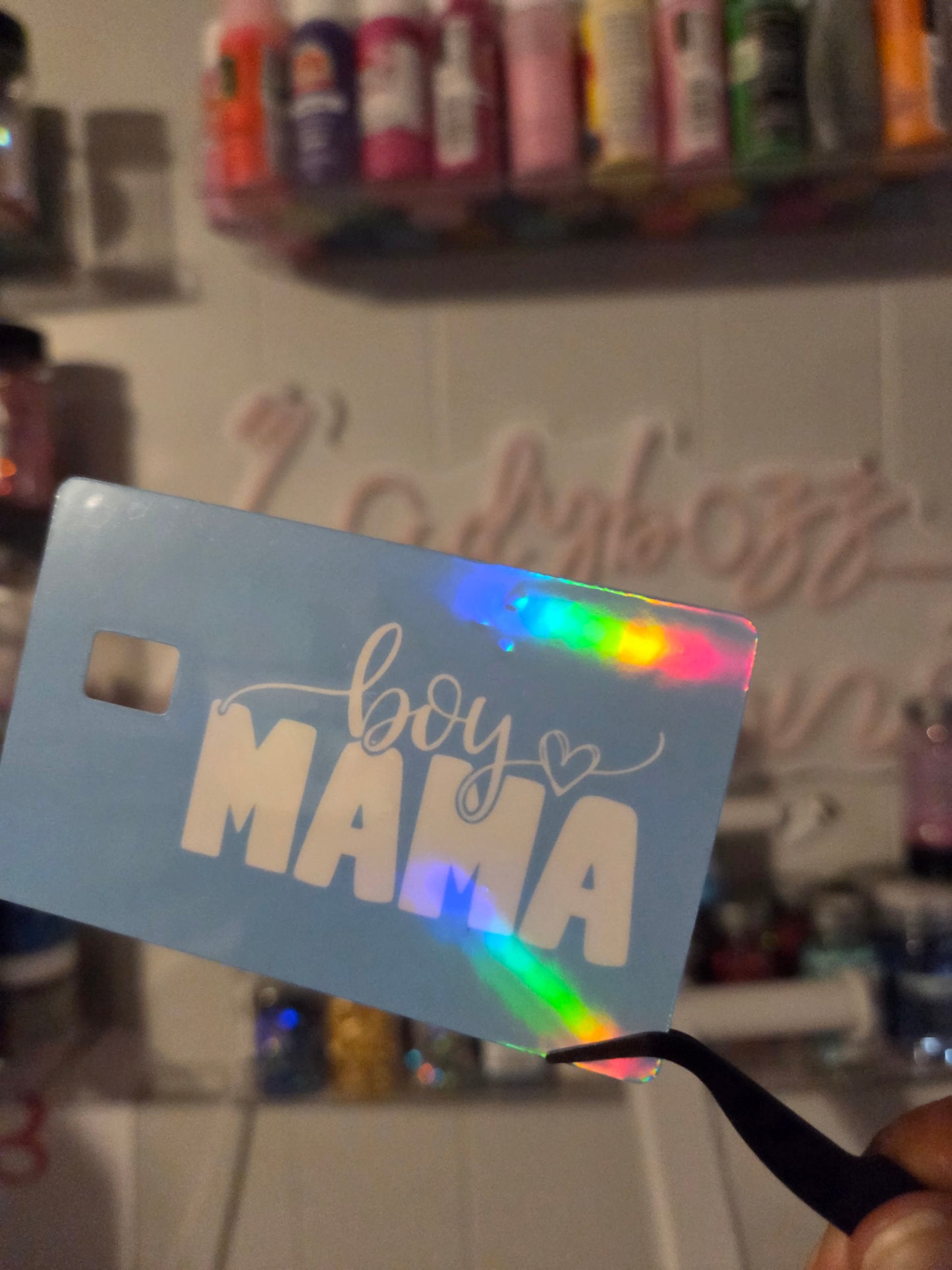 Girl or Boy Mama/Debit Card Stickers/Card Skins