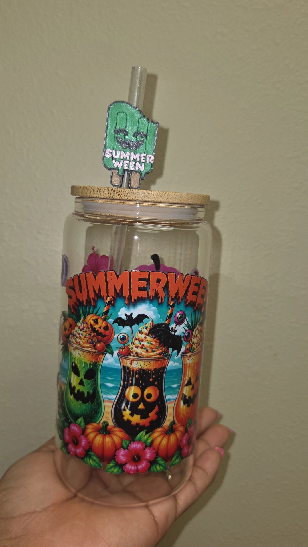 Summerween Libbey Cup/3D Straw Topper