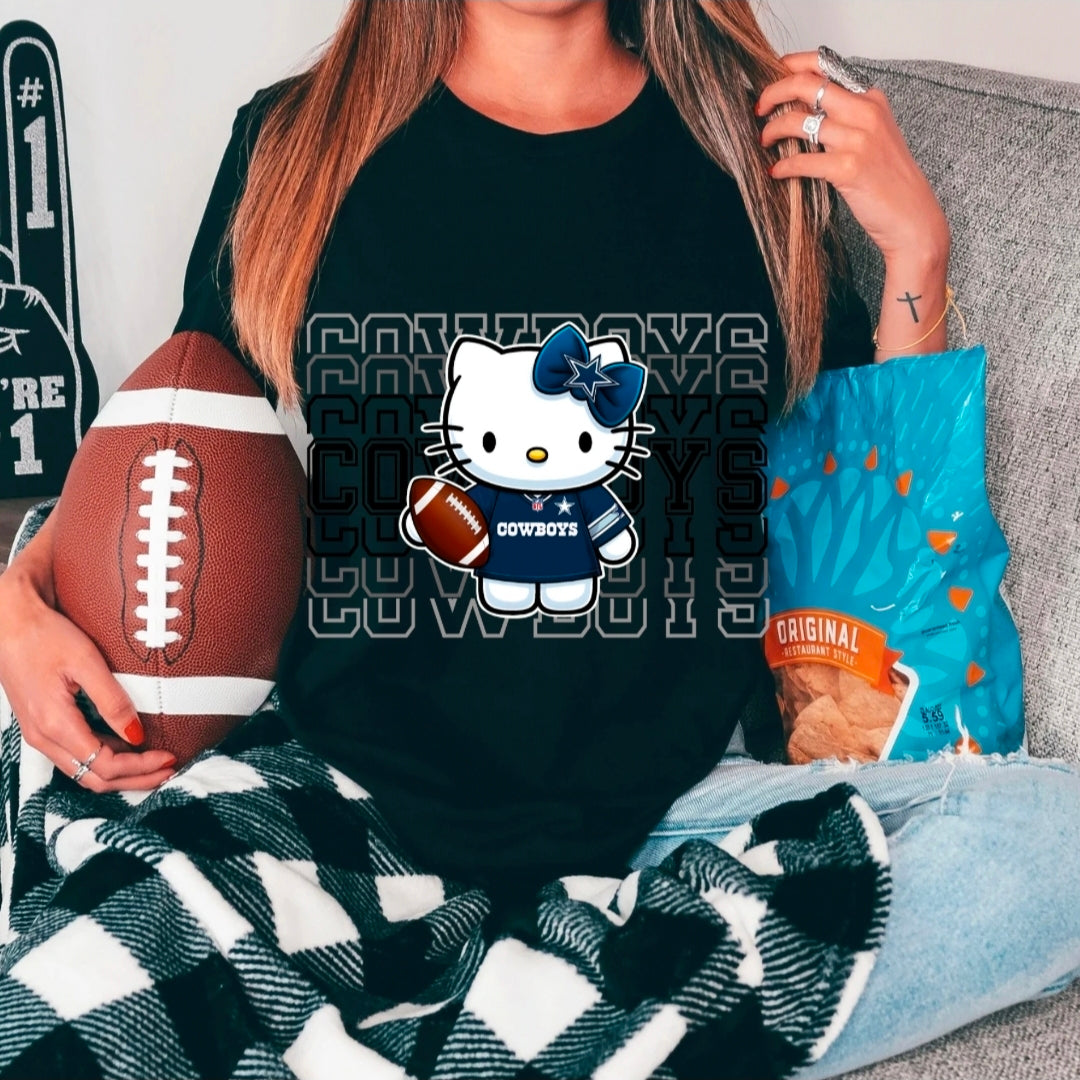 Hello Kitty/ Football/DTF PRINT ONLY/nfl