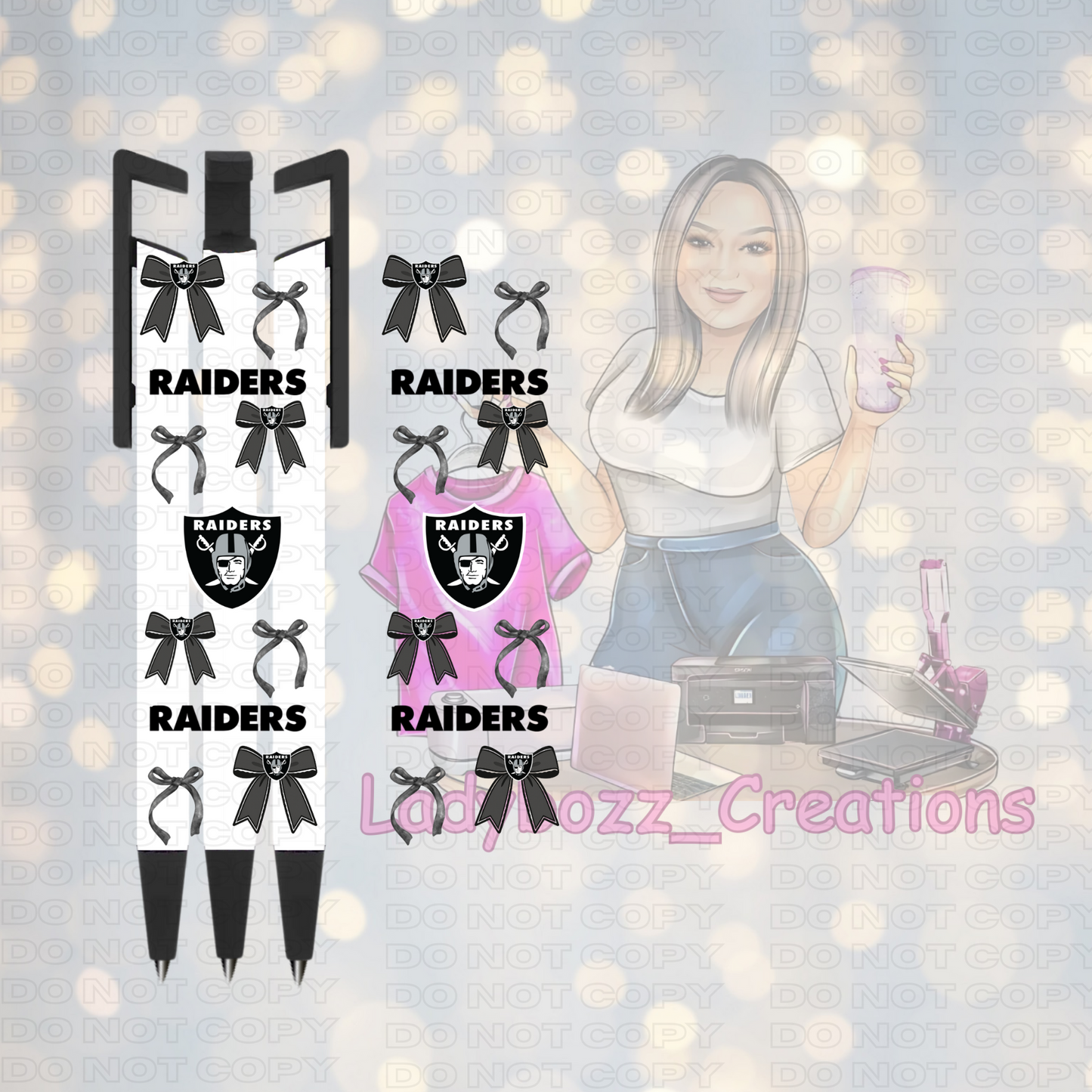 Football Coquette Pen Wraps