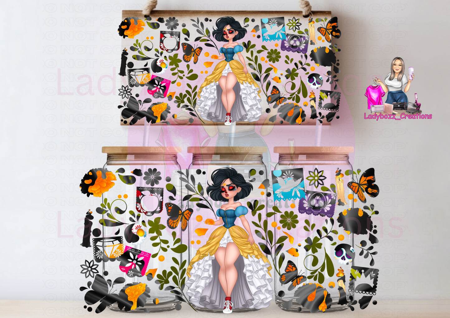Princesses Catrinas/WITH MAKE UP/Scary/Halloween / WRAP BUNDLE