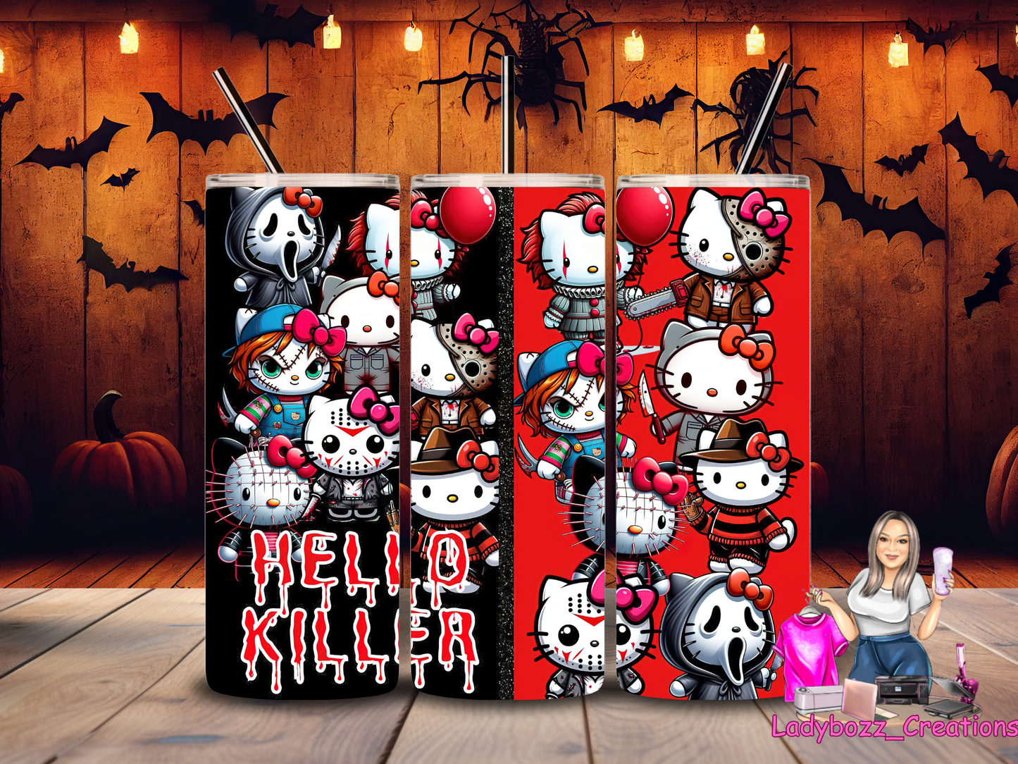 Hello Kitty Horror Tumbler