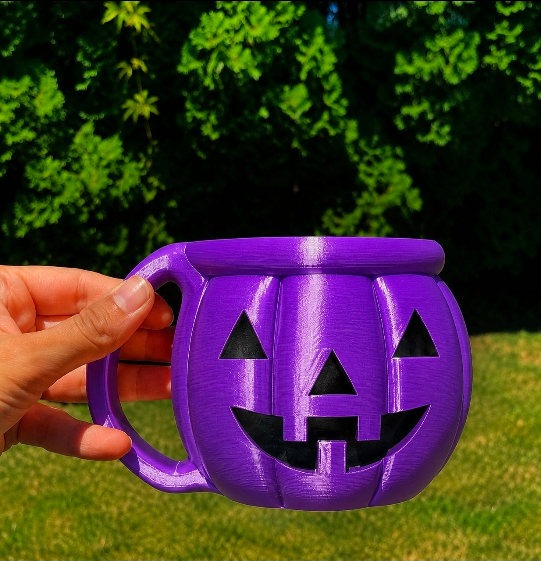 Jack-O'-Lantern Ice Cream Pint Holder/Halloween/3d