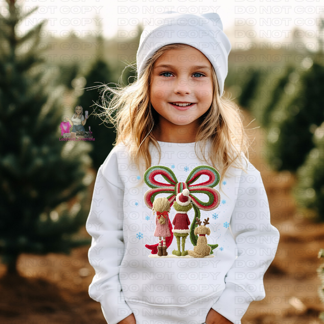 Grinch Coquette Bow/kids