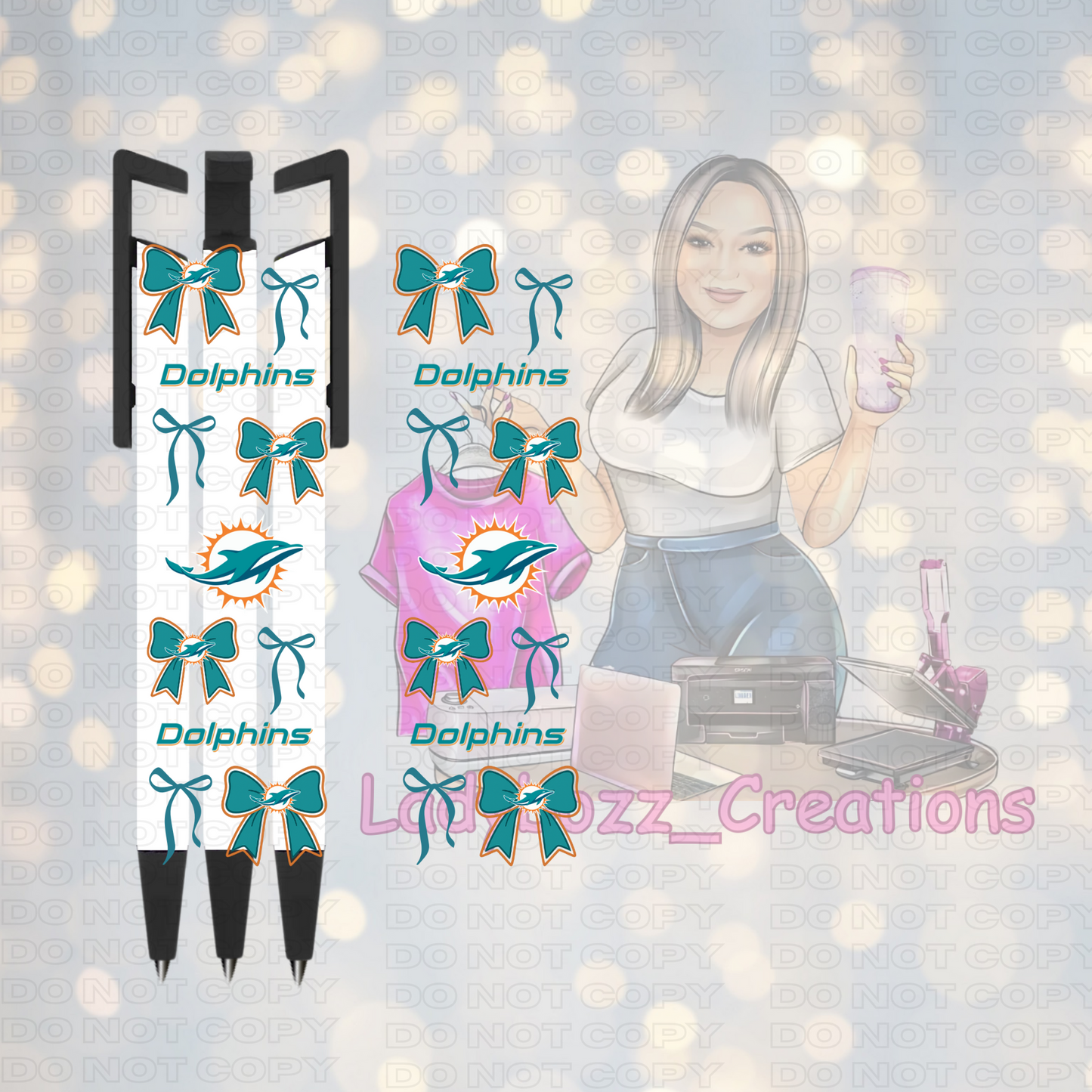 Football Coquette Pen Wraps