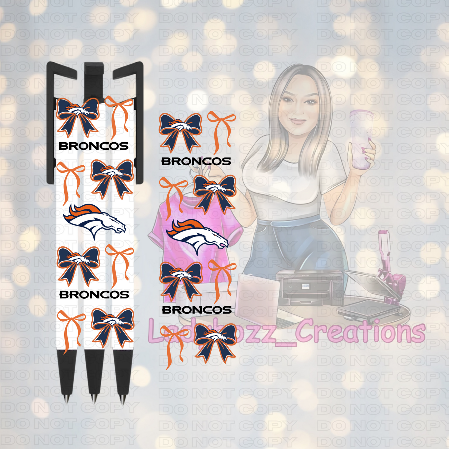 Football Coquette Pen Wraps