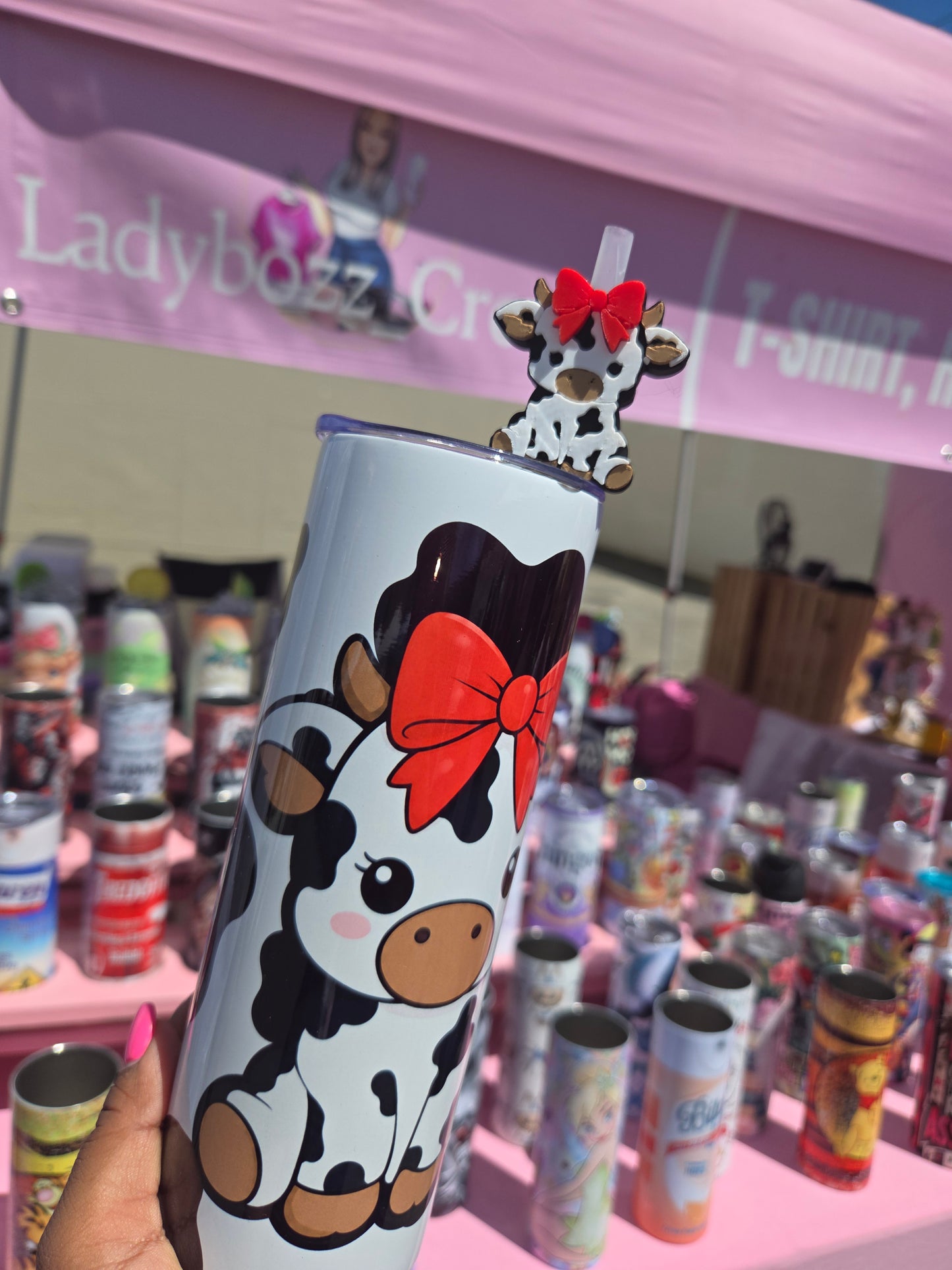 Highland Cow Tumbler with Matching 3d Straw Topper/Print Only or bundle