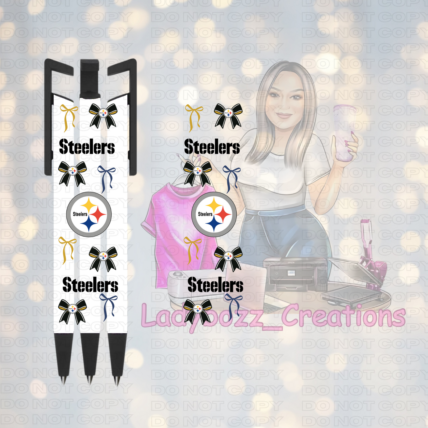 Football Coquette Pen Wraps