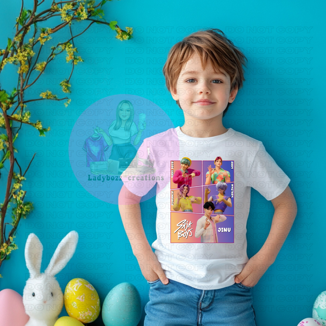 Huntrix/Kpop/Saja Boys/6-7/kids/tshirts