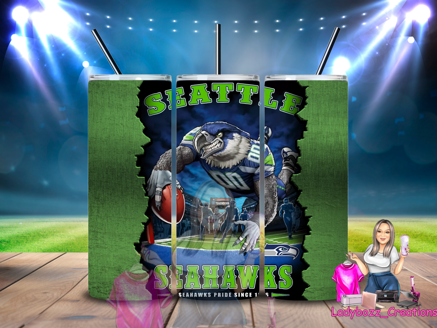 Seahawks/Football/NFL/ Tumbler/ or sublimation print