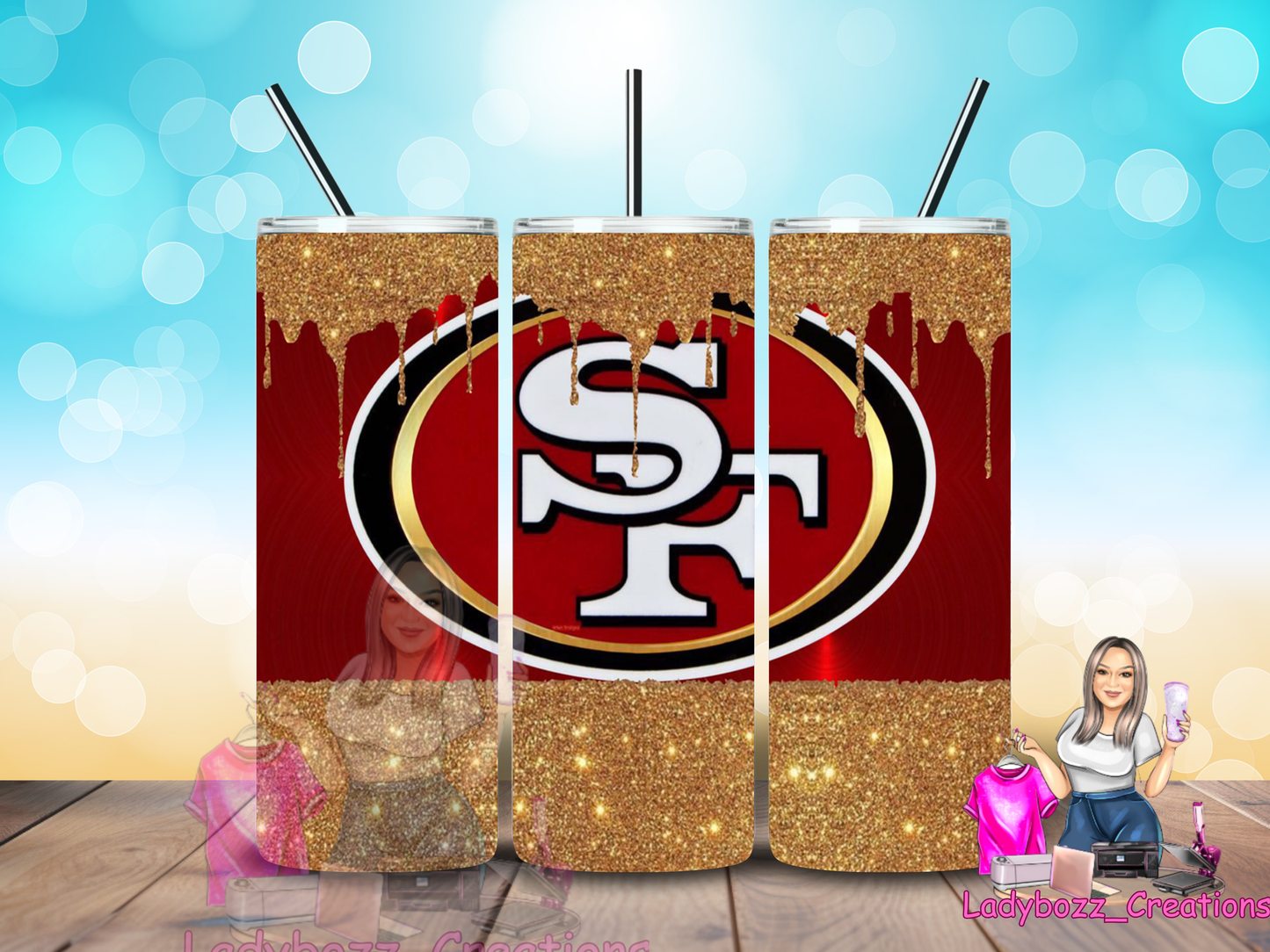 49ers/Football/NFL/ Tumbler/ or sublimation print