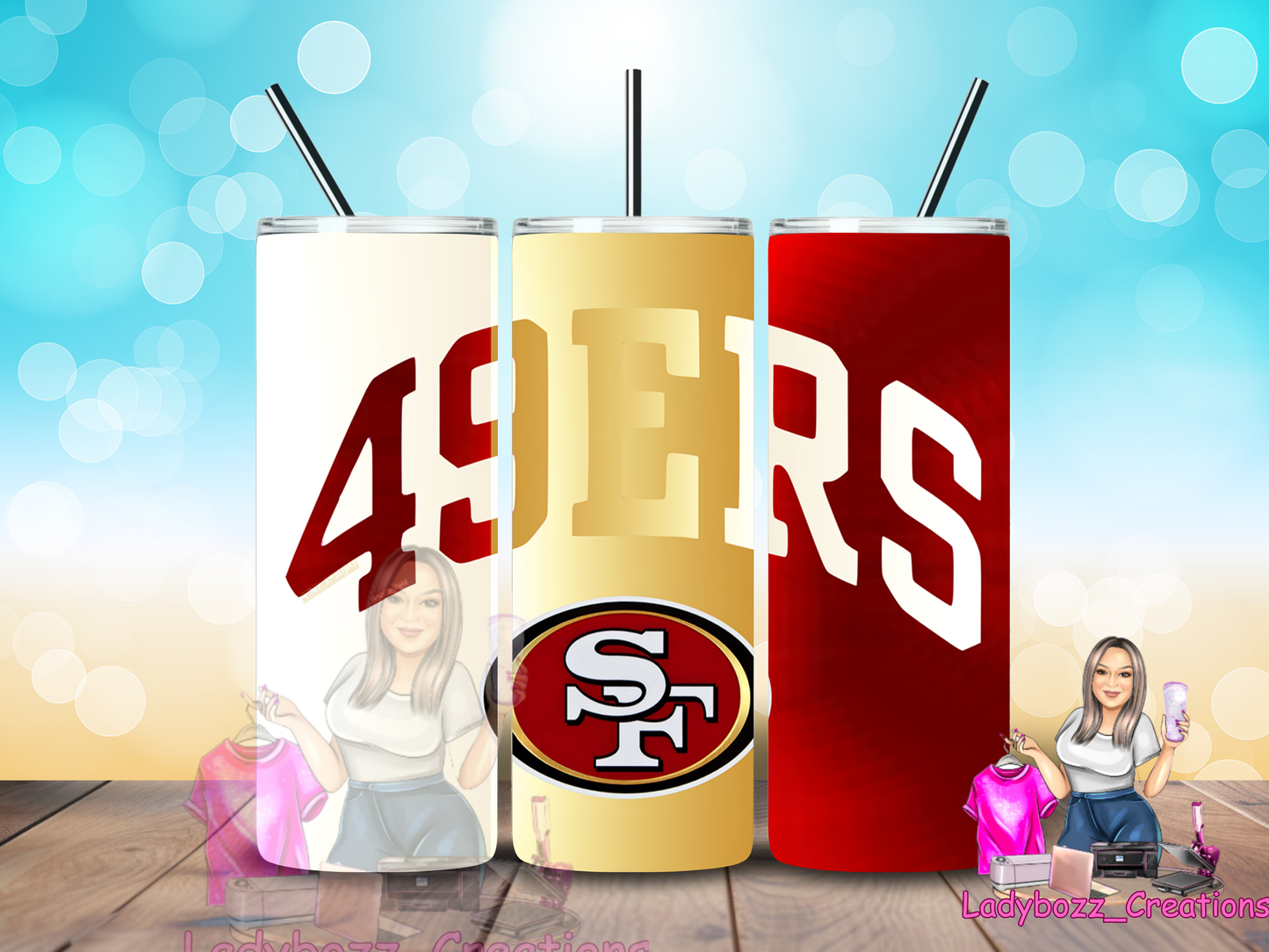 49ers/Football/NFL/ Tumbler/ or sublimation print