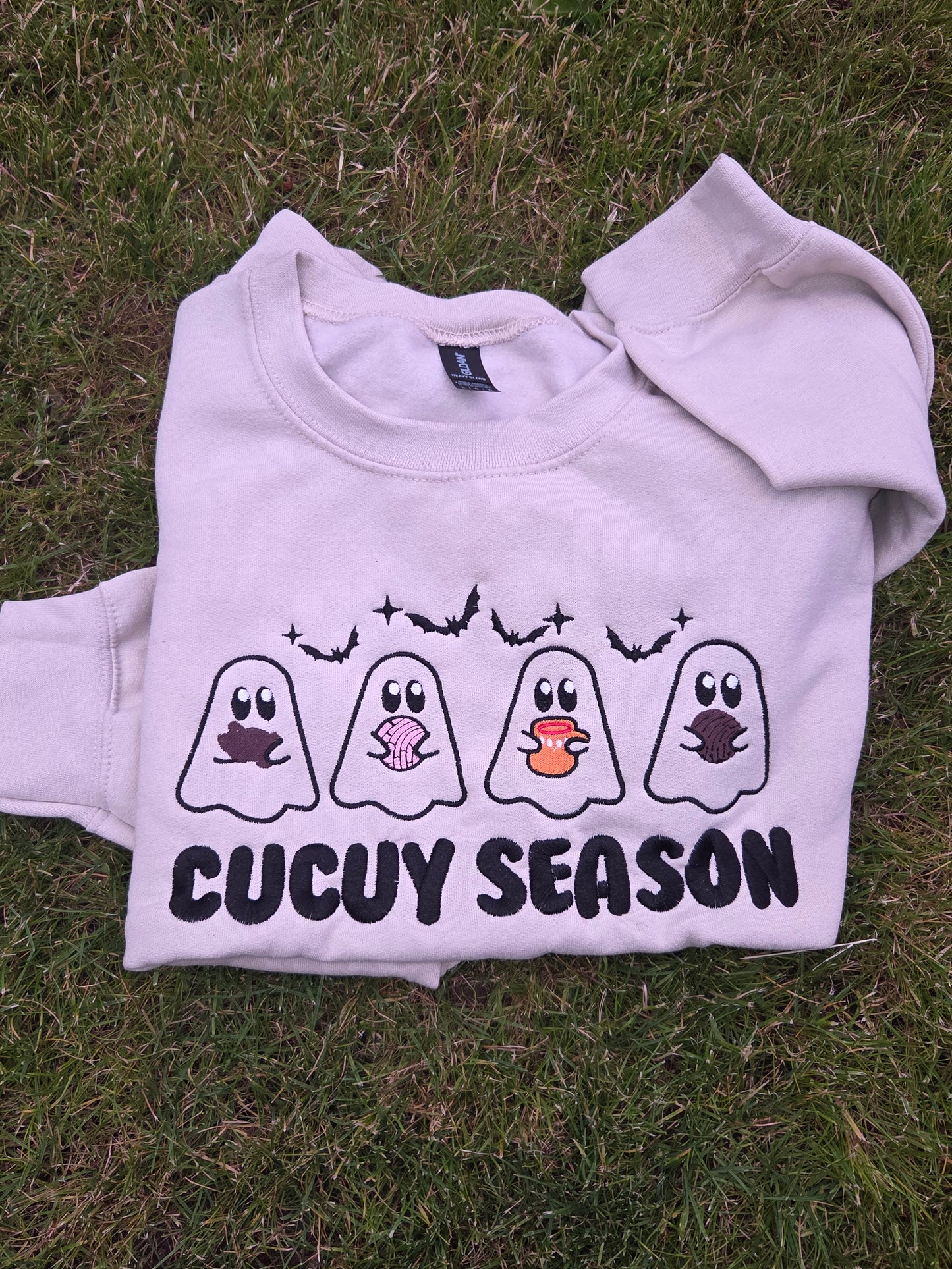 Cucuy Season Embroidery Crewneck/Halloween