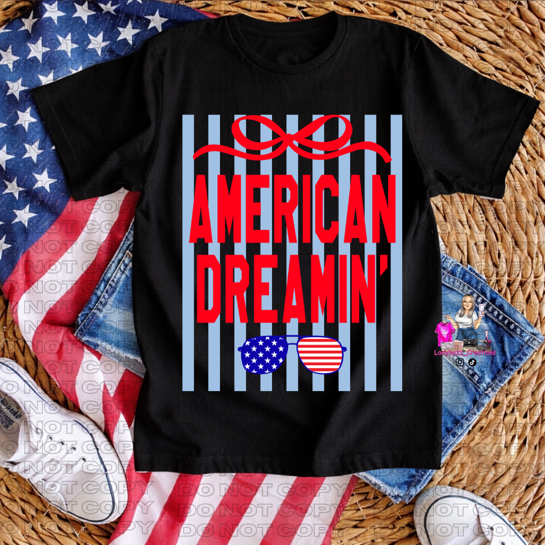 4th of July/American Dream Stripe/Tshirt or print only/ (