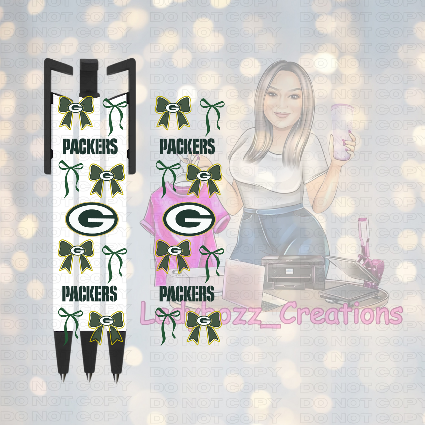 Football Coquette Pen Wraps