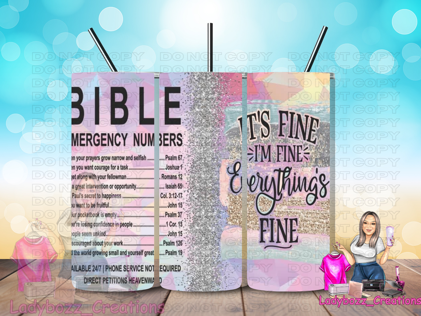 Bible Scriptures/ Tumbler/ or sublimation print