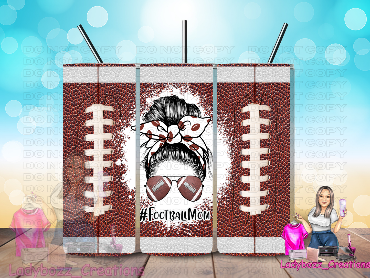 Football Mom/ Tumbler/ or sublimation print
