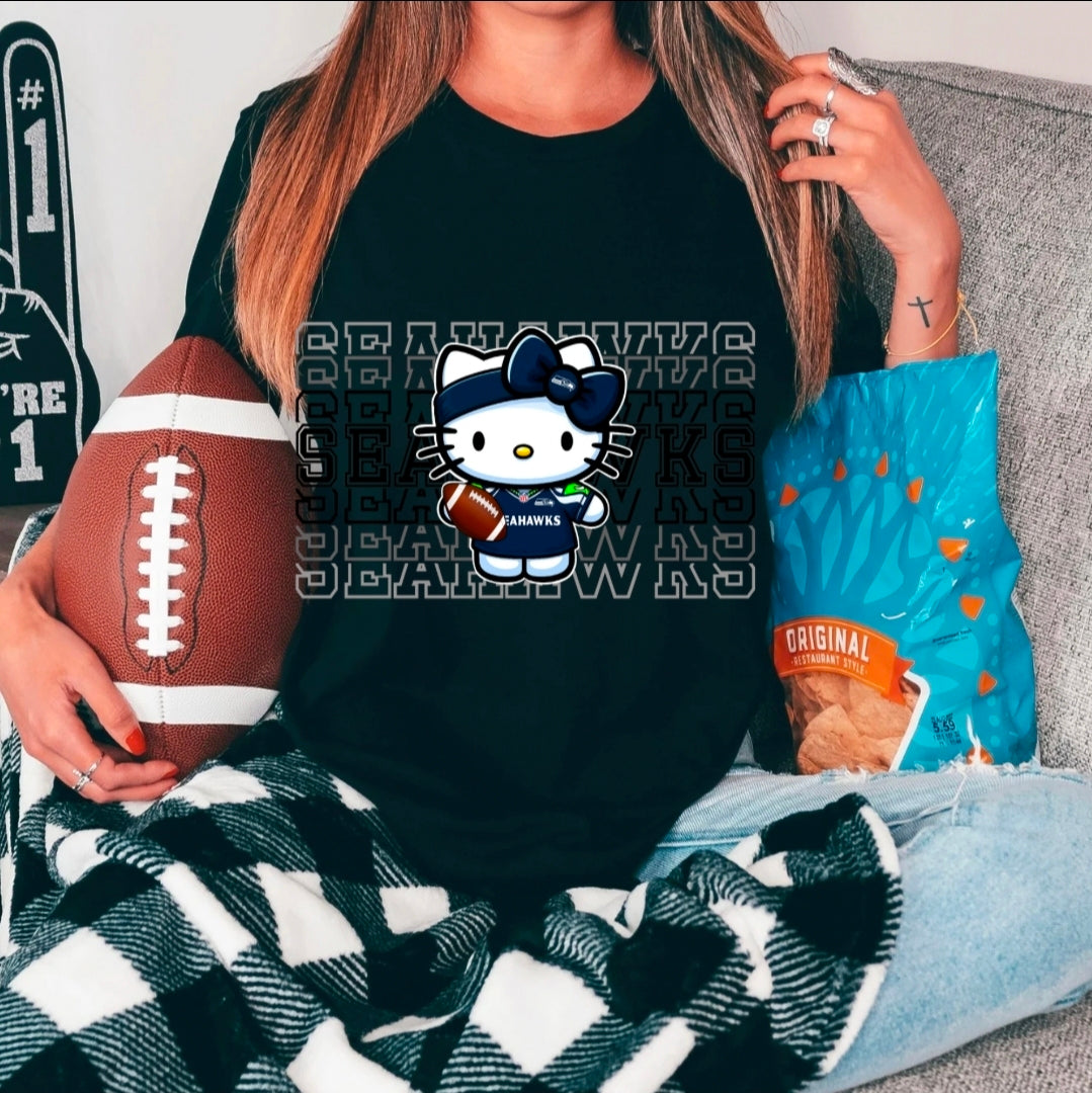 Hello Kitty/ Football/DTF PRINT ONLY/nfl