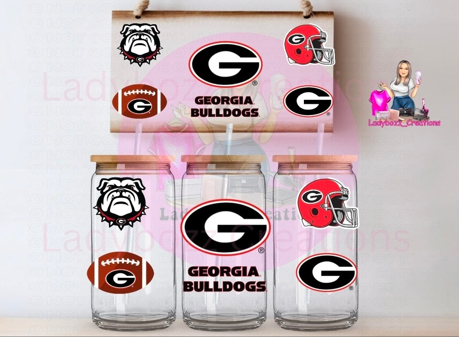 Georgia/Bulldogs/libbey wrap only/2 wraps