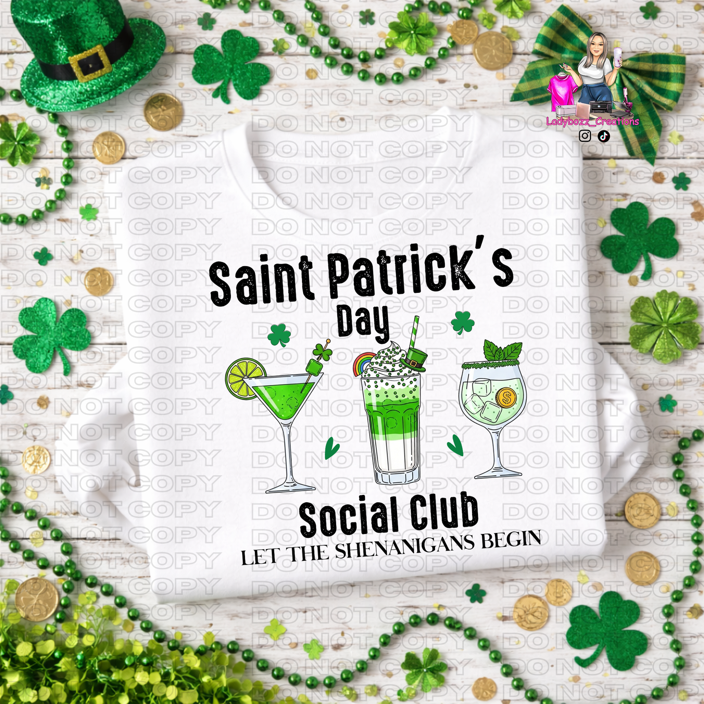 Saint Patricks Social Club/Tshirt or print only/ST. Patricks