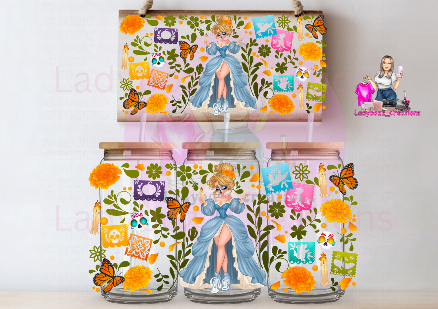 Princesses Catrinas/WITH MAKE UP/Scary/Halloween / WRAP BUNDLE