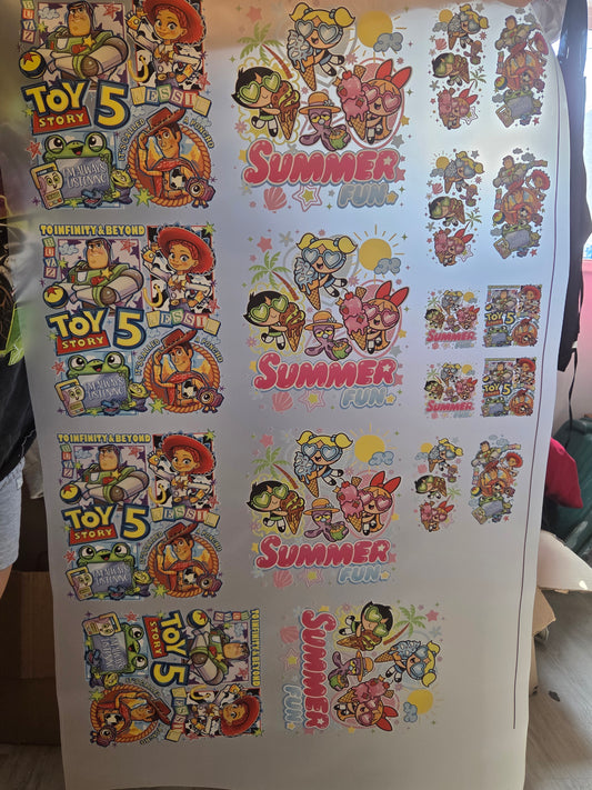 Cartoon/DTF Gangsheet/Premade