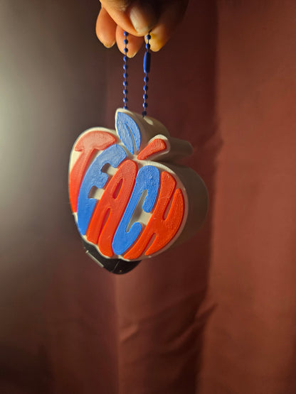 Teacher Heart Shaped Hand Sanitizer Holder/3D