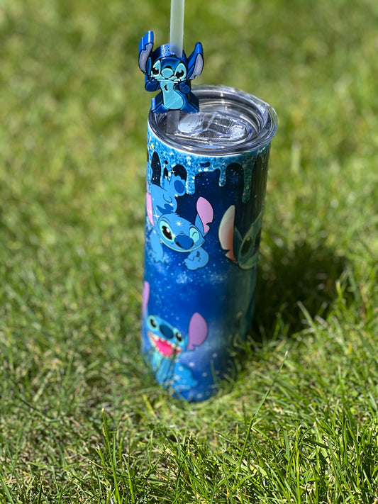 Stitch 20 oz tumbler with Stitch straw Topper included