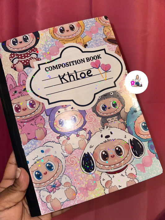 Labubu Custom composition notebooks