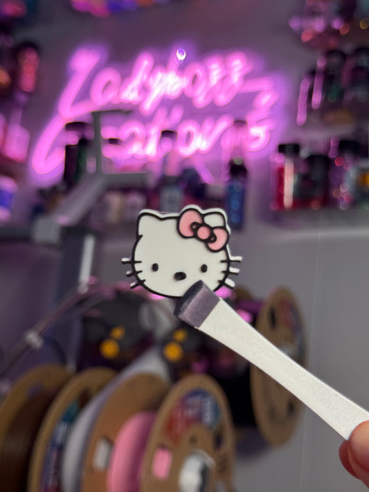 Hello Kitty Face print STRAW TOPPER ONLY
