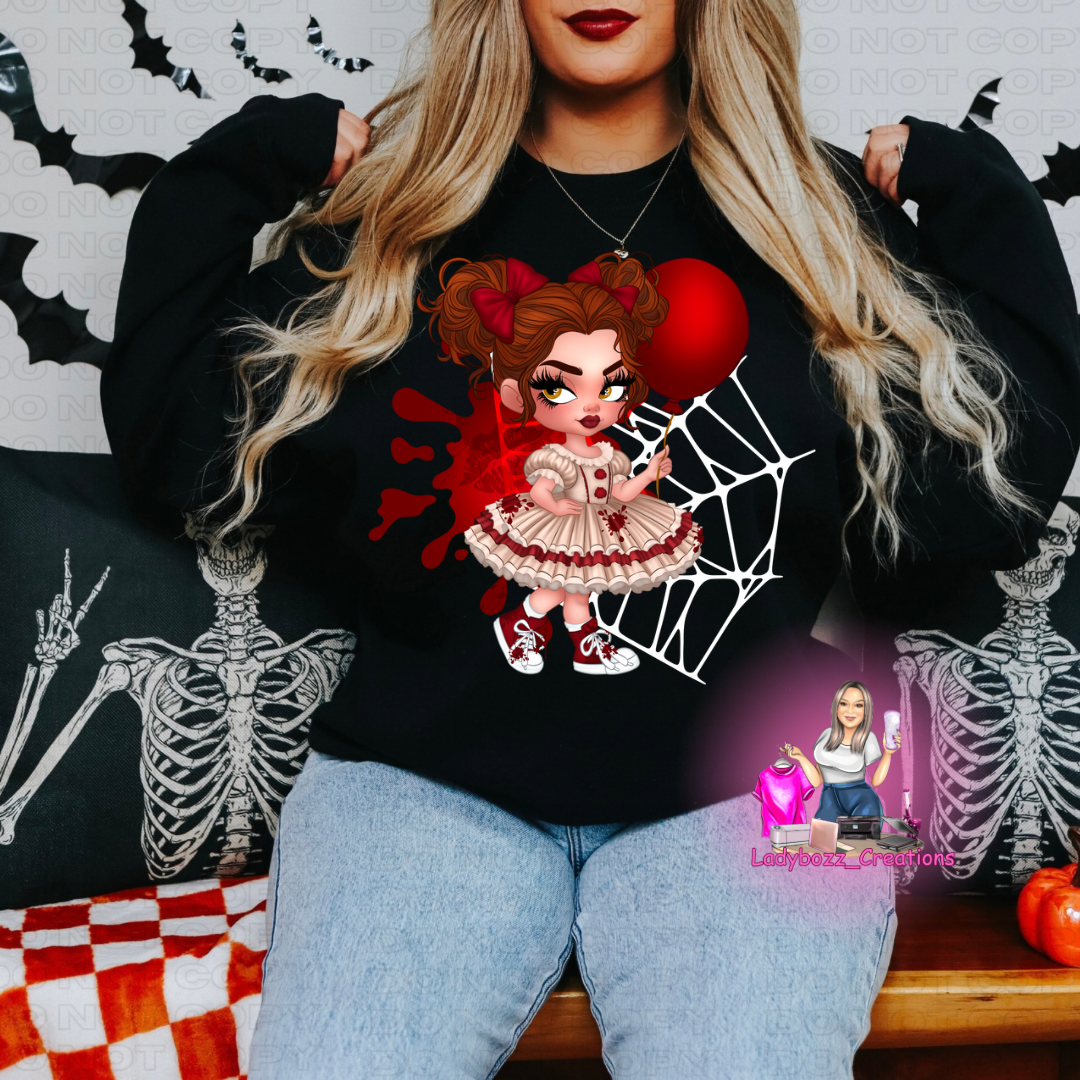 Girl Villan Halloween Sweatshirt (multiple options)