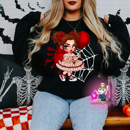 Girl Villan Halloween Sweatshirt (multiple options)