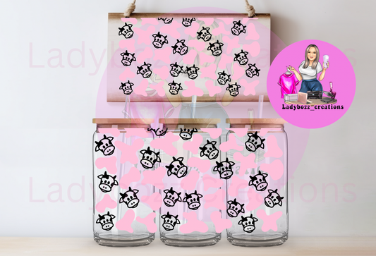 Cow with Pink Cow Print