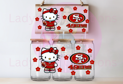 Hello Kitty NFL UV DTF Wrap