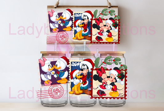Mickey and Characters Stamp Wrap
