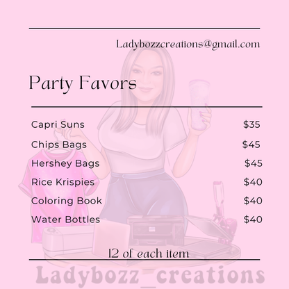 Custom PARTY FAVORS