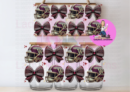 Glitter Football Wraps
