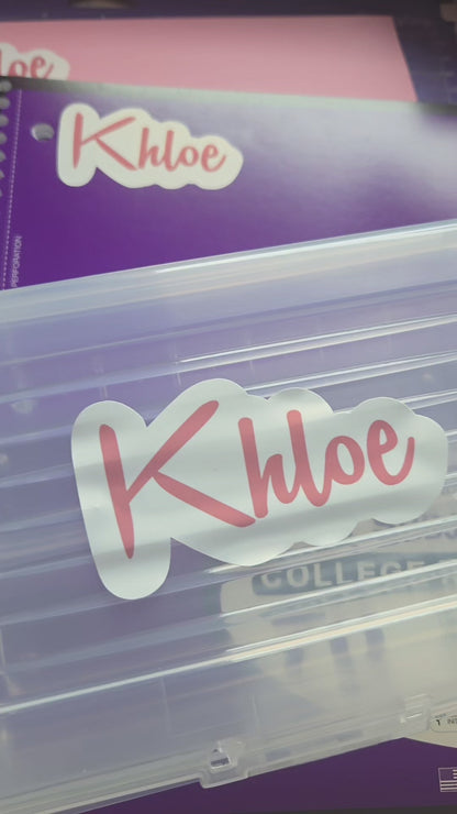 Name Label Stickers/School/Kids