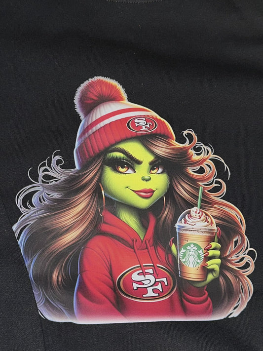 49ers Screen print only. Sweater not included sold separately!