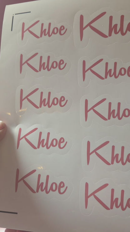 Name Label Stickers/School/Kids