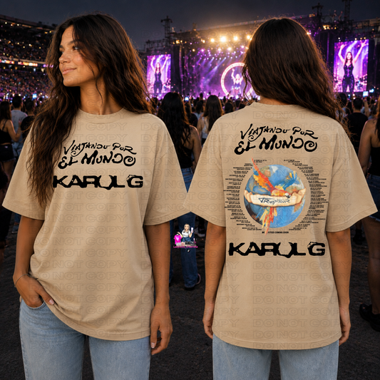 $25/Karol G Tropicoqueta Tour Shirts/Or Print ONLY