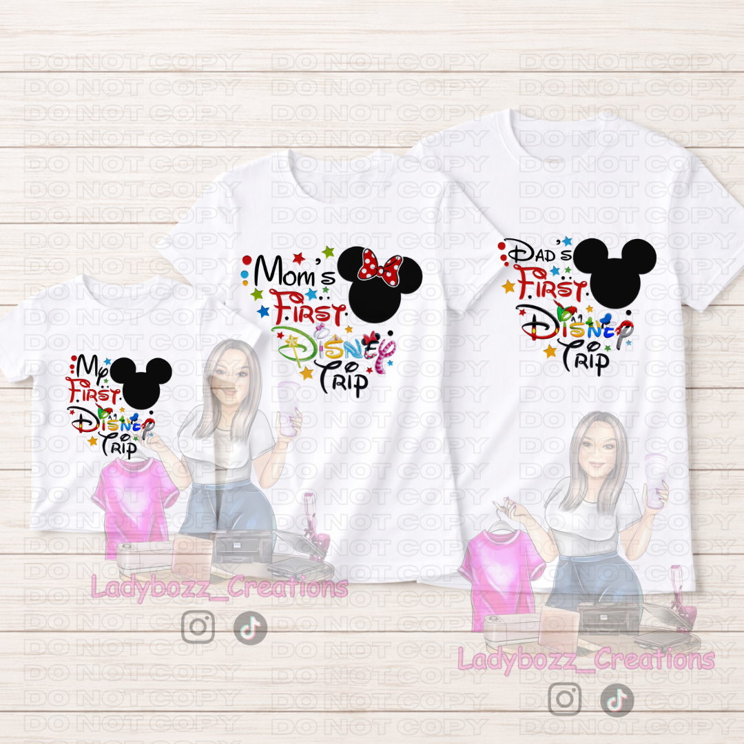 My First Disney Trip/Family Matching Tshirts