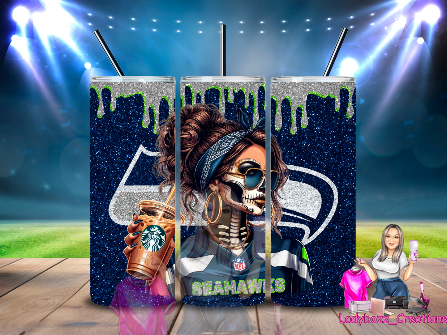 Seattle Skelly/Football/Tumbler or sublimation print/