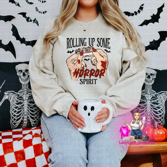 Rolling Up Some Horror Sweatshirts